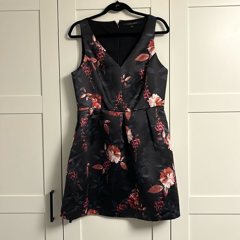 Cynthia Steefe floral v-neck mini dress size 10